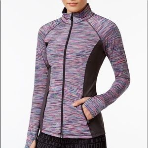 IDEOLOGY Full Zip Space Dye Athletic Jacket